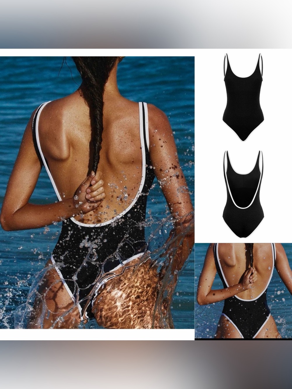 NWT REVOLVE It’s now cool backless duo one piece bathing suit